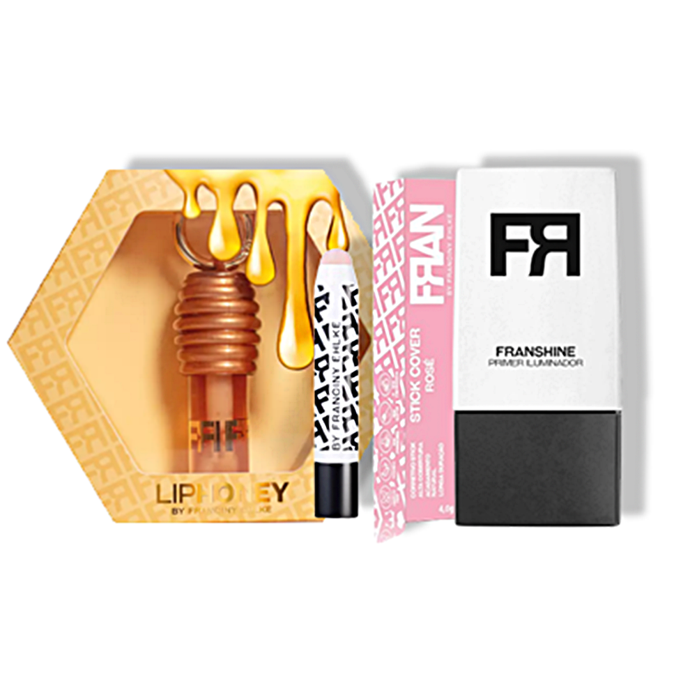Combo Gloss LIPHONEY + Stick ROSE + Primer FRANSHINE - FRAN BY FR