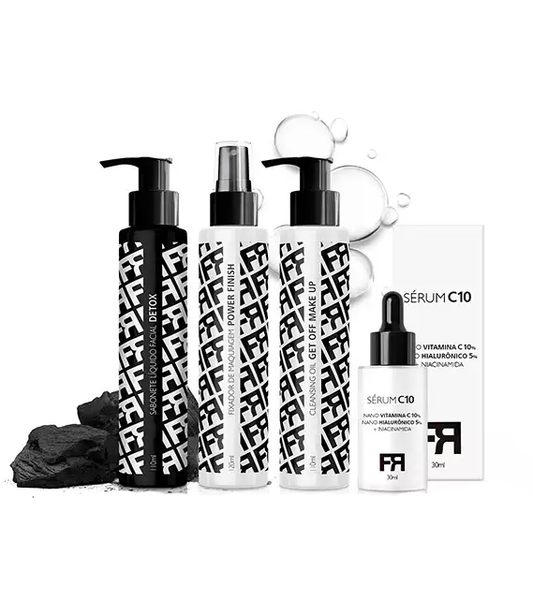 Combo Detox + Dema Make UP + Fixador Power Finish + Sérum C10 - FRAN BY FR