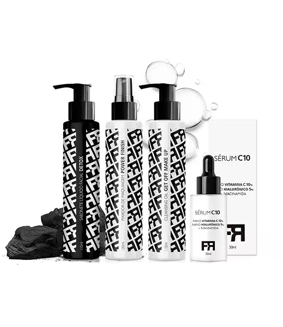 Combo Detox + Dema Make UP + Fixador Power Finish + Sérum C10 - FRAN BY FR